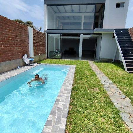Вилла Casa De Playa Con Piscina Анкон Экстерьер фото