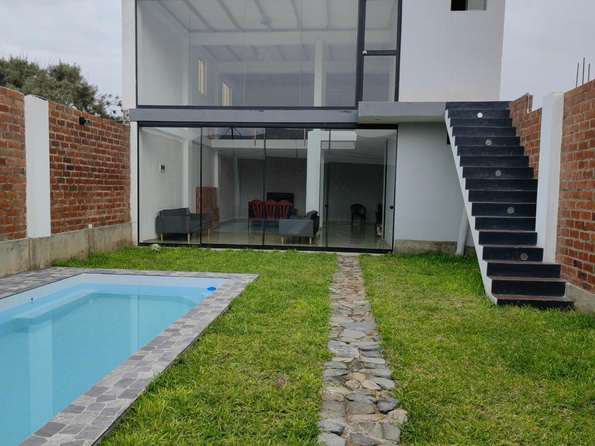 Вилла Casa De Playa Con Piscina Анкон Экстерьер фото