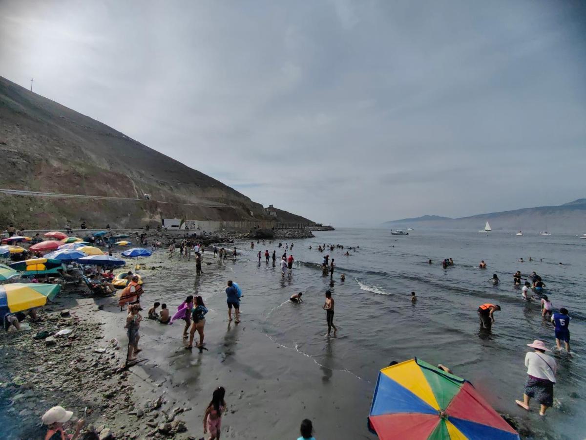 Вилла Casa De Playa Con Piscina Анкон Экстерьер фото