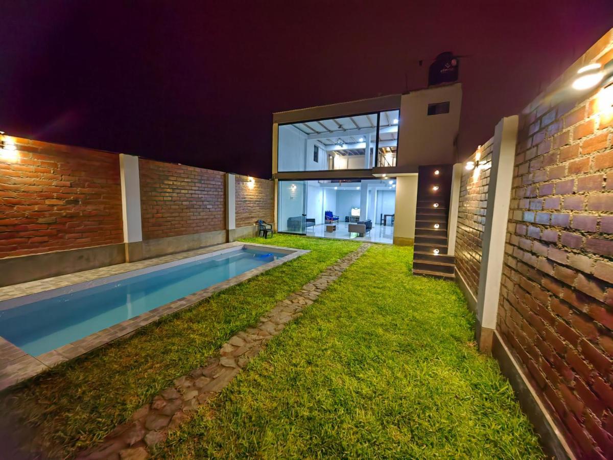 Вилла Casa De Playa Con Piscina Анкон Экстерьер фото