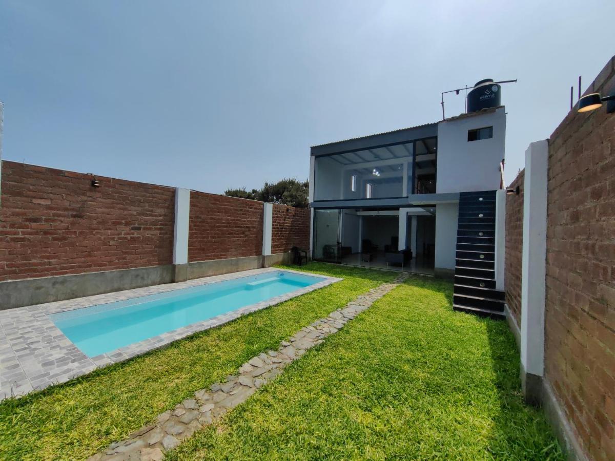 Вилла Casa De Playa Con Piscina Анкон Экстерьер фото