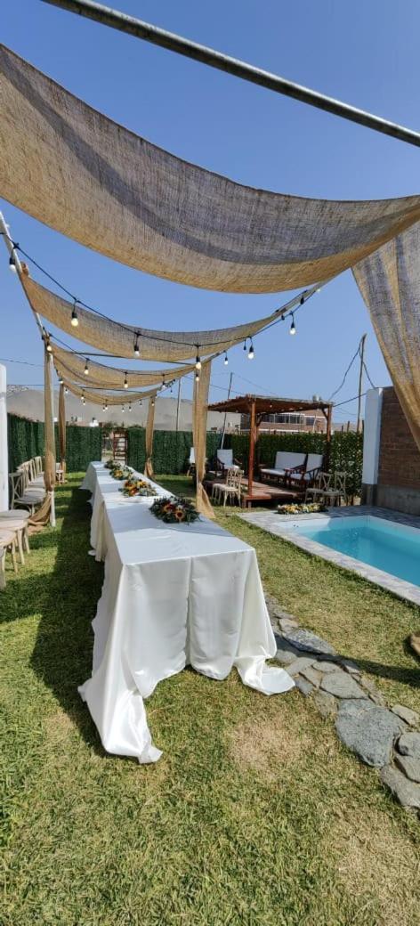 Вилла Casa De Playa Con Piscina Анкон Экстерьер фото