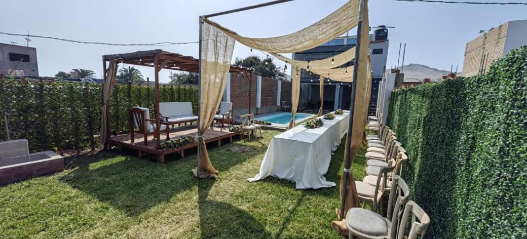 Вилла Casa De Playa Con Piscina Анкон Экстерьер фото